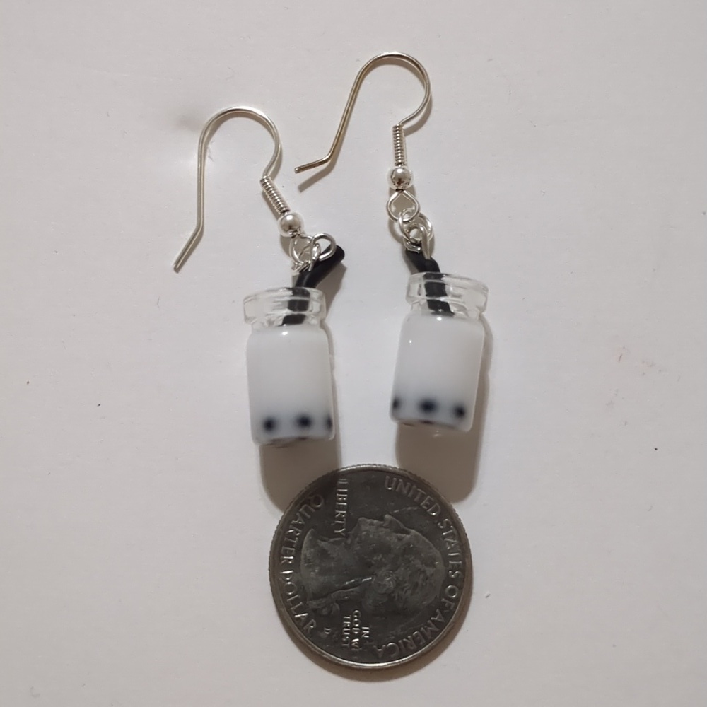 Boba  Fruit Tea Drop Earrings 2 lot - Picture 3 of 6